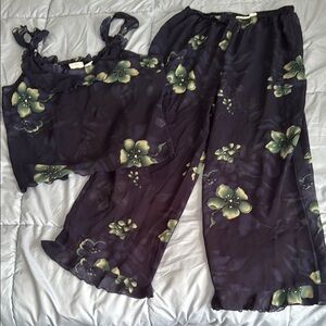 Floral Sheer Sleepwear Set
